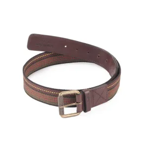 390306 Leather & Webbing Combination Belt in Brown Color | Style n Craft