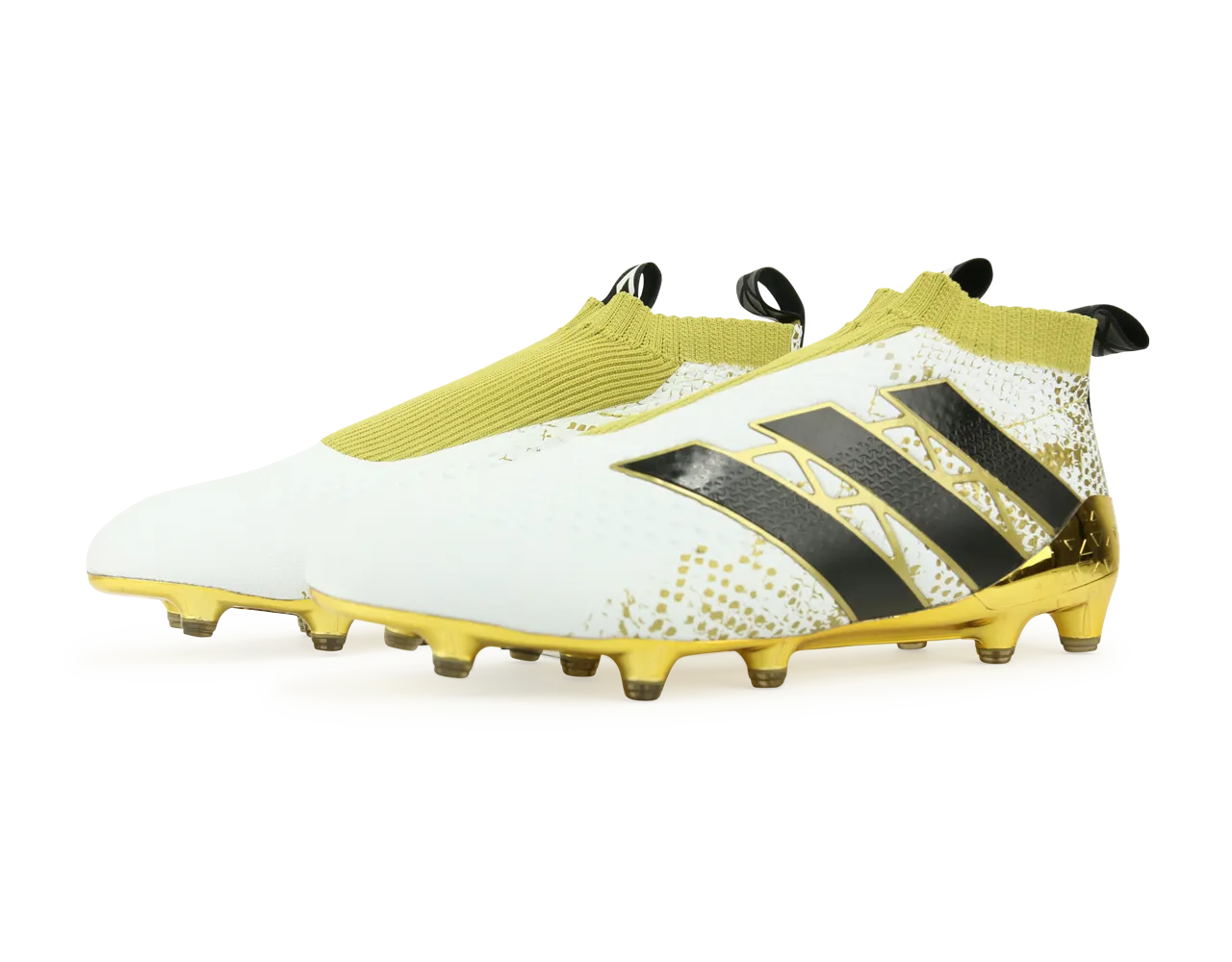 adidas Men's ACE 16  PURECONTROL  FG White/Core Black/Gold Metalic