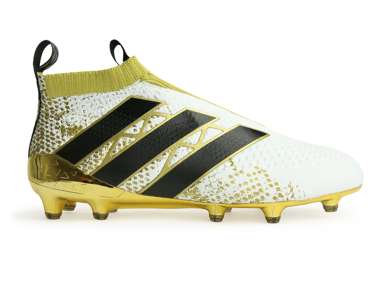 adidas Men's ACE 16  PURECONTROL  FG White/Core Black/Gold Metalic