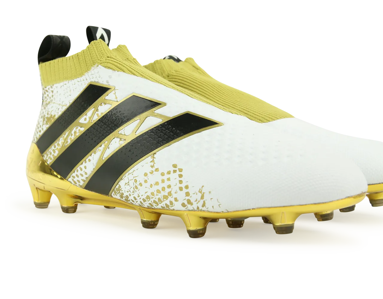 adidas Men's ACE 16  PURECONTROL  FG White/Core Black/Gold Metalic