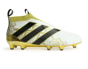 adidas Men's ACE 16  PURECONTROL  FG White/Core Black/Gold Metalic