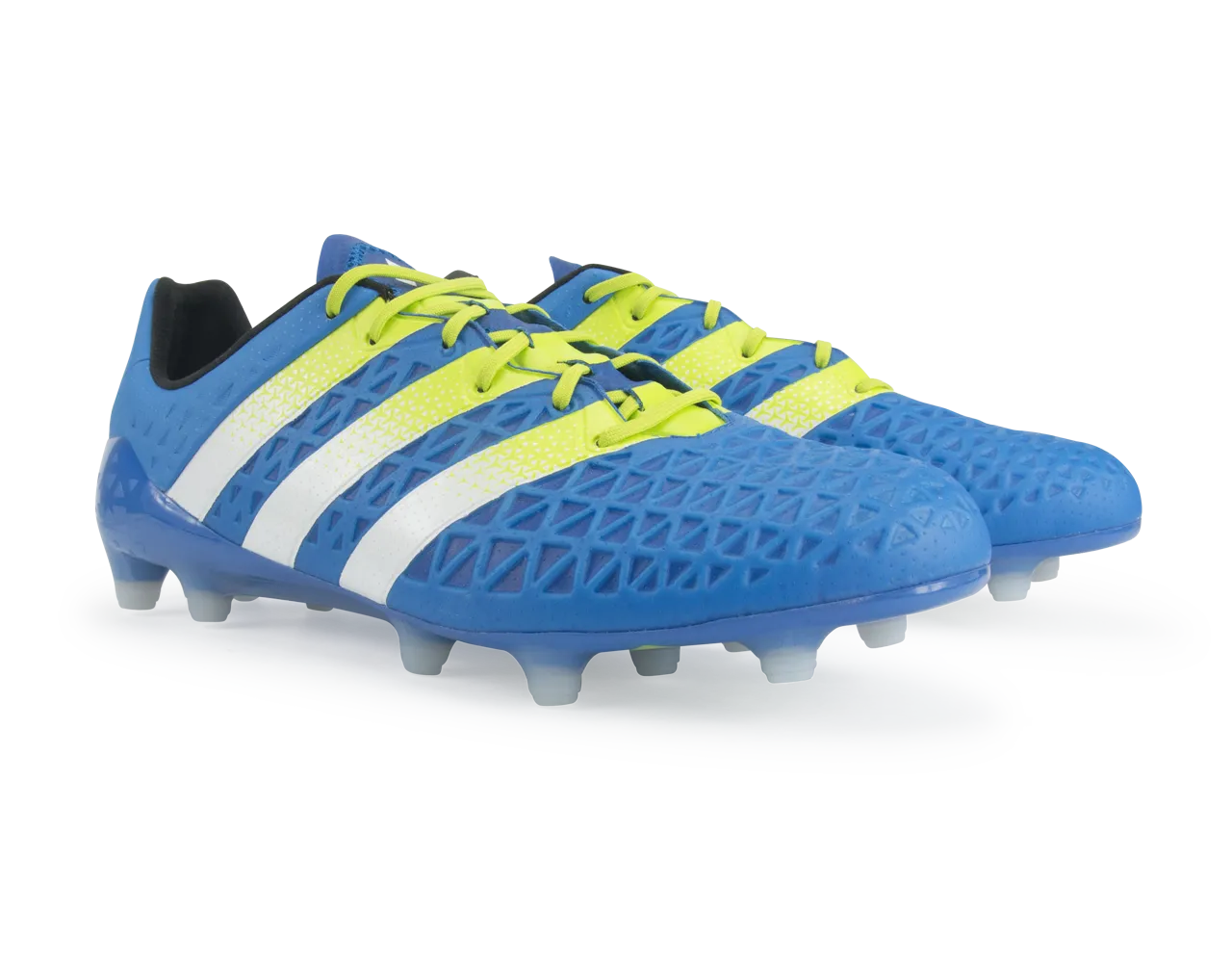 adidas Men's ACE 16.1 FG/AG Blue/White/Solar Slime