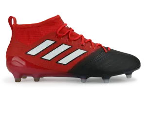 adidas Men's ACE 17.1 PrimeKnit FG Red/White/Core Black