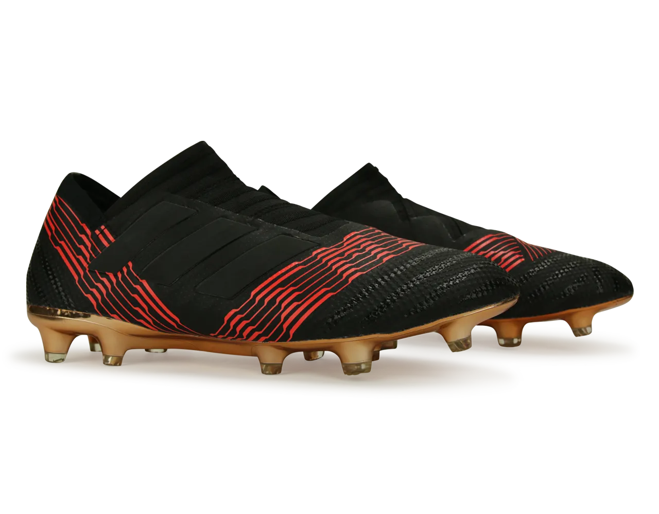 adidas Men's Nemeziz 17  FG Core Black/Solar Red