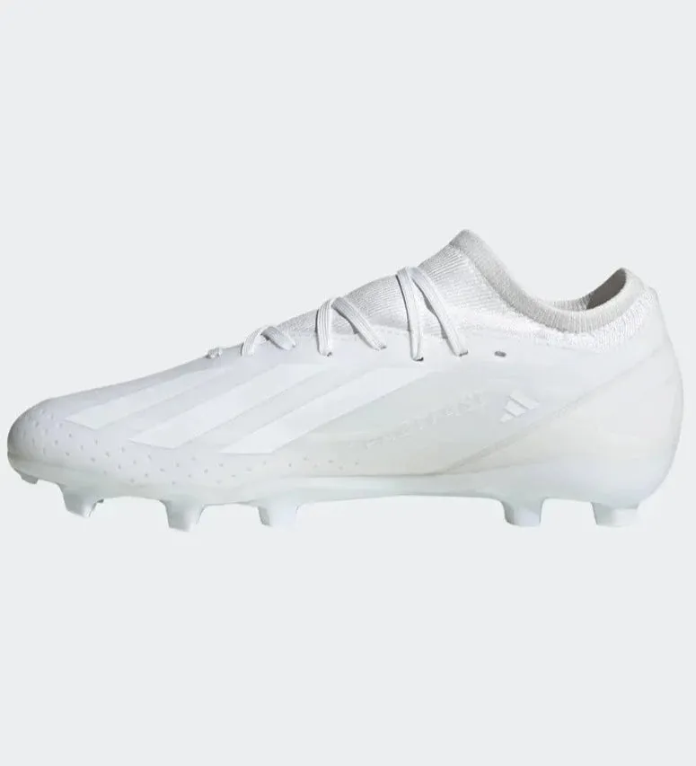 Adidas X Crazyfast.3 FG Football Boots (White/White/White)