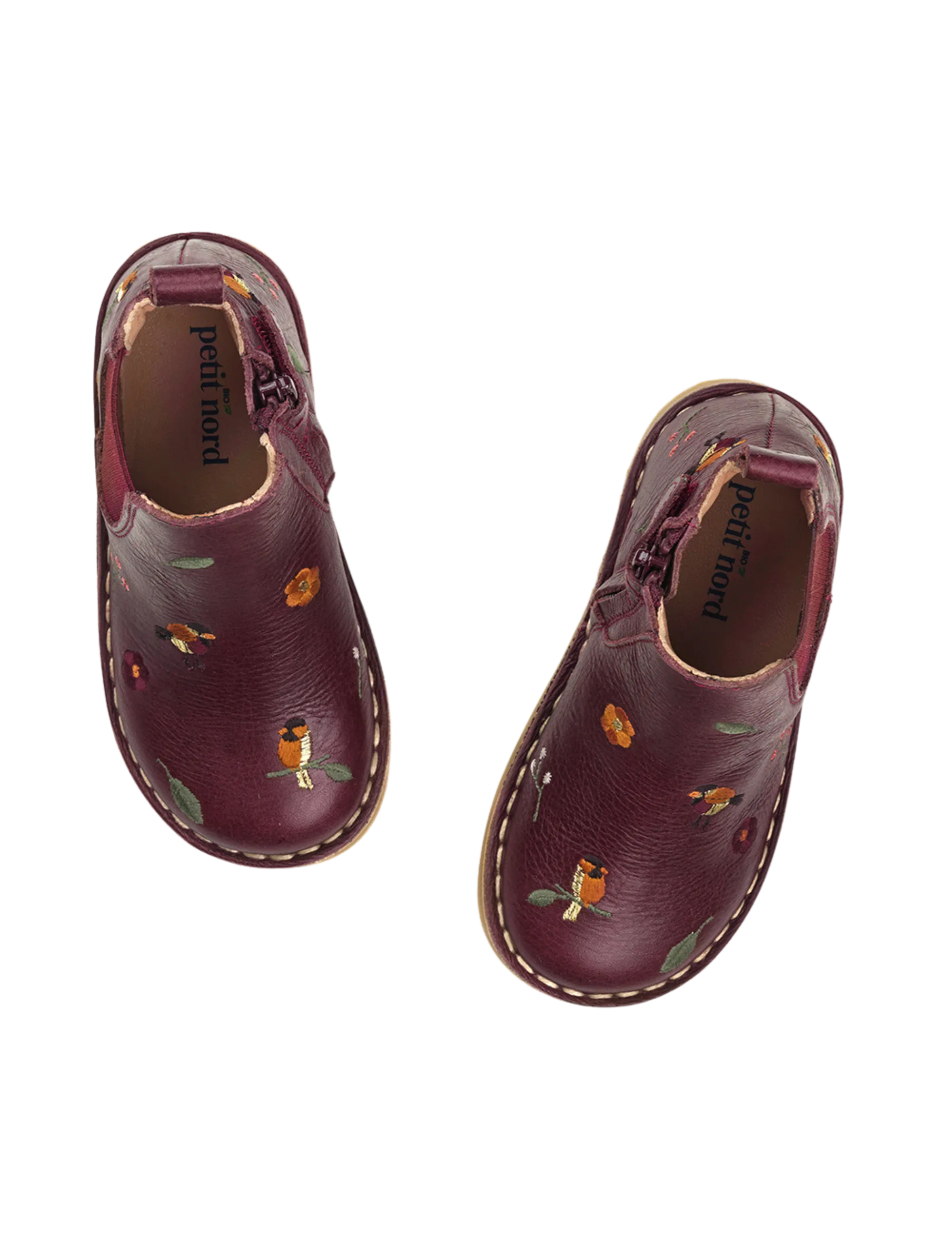 Ankle Boot Birds - Plum