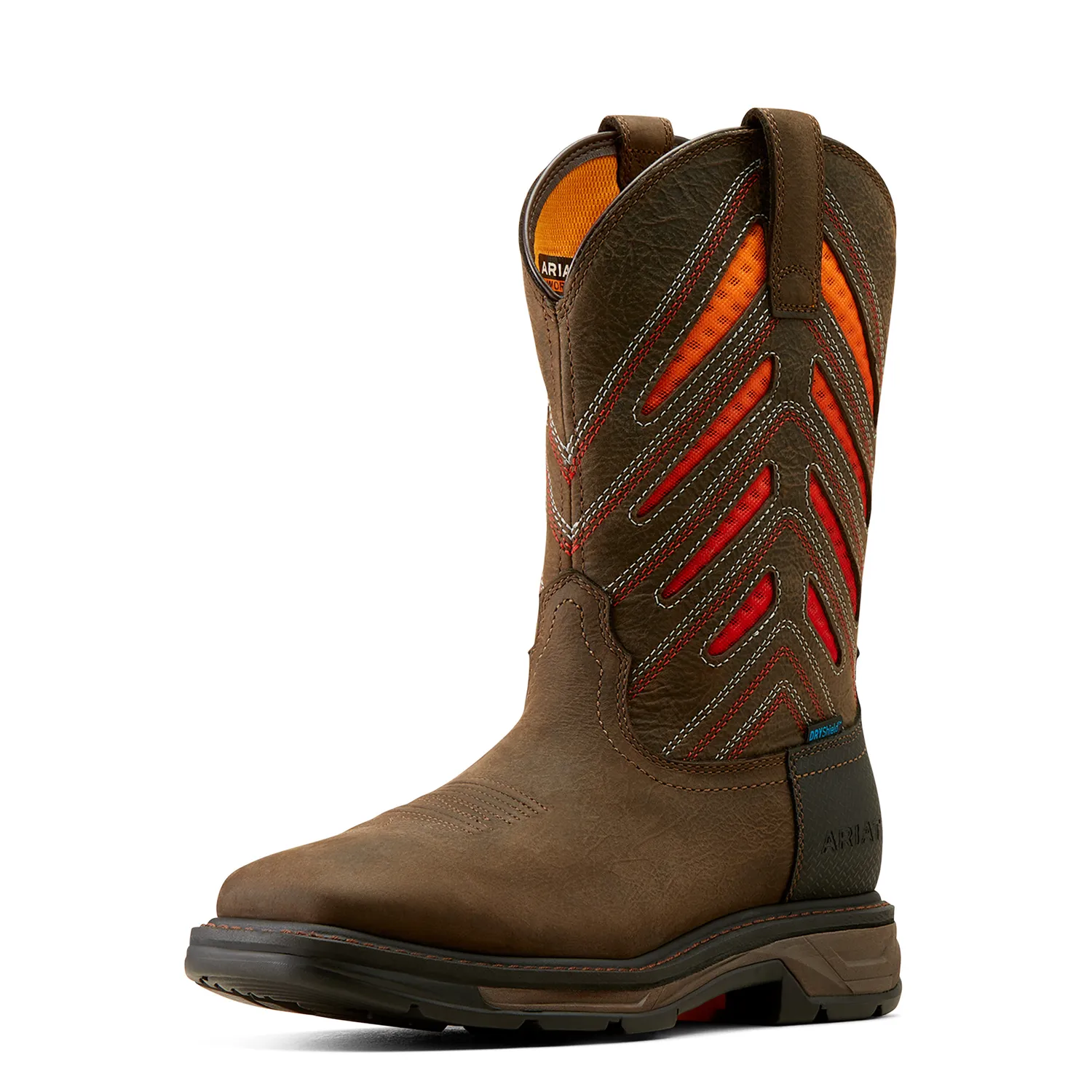 Ariat Men's H20 Workhog XT Venttek Boot - Iron Coffee/Sunset