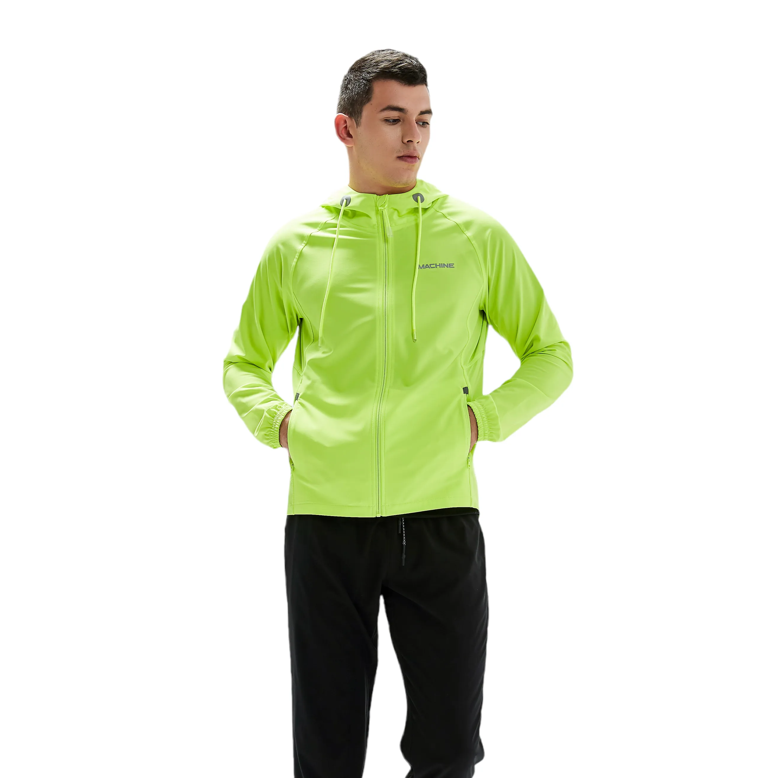 Bay Chester Trainer Jacket -Neon green