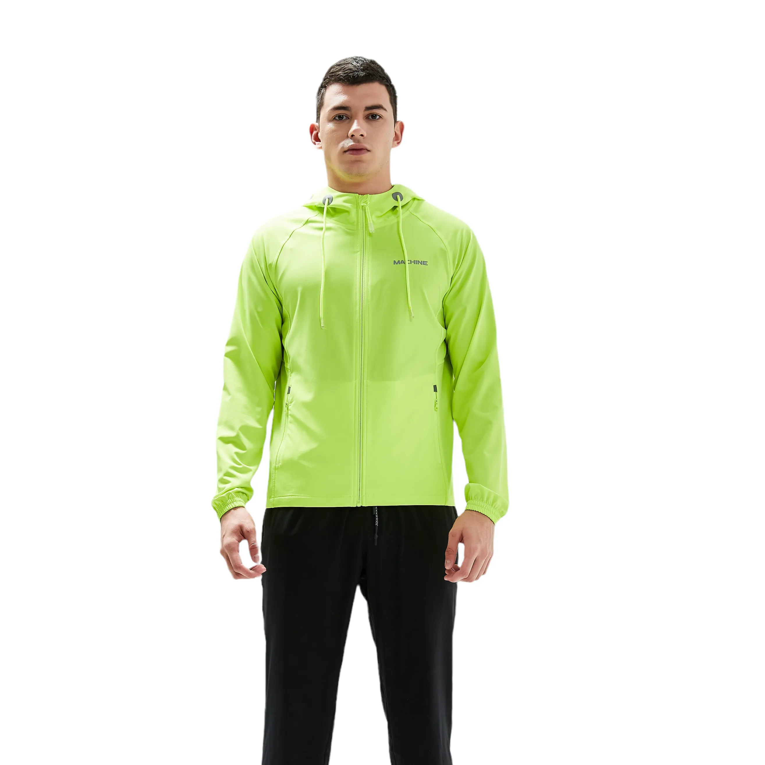 Bay Chester Trainer Jacket -Neon green