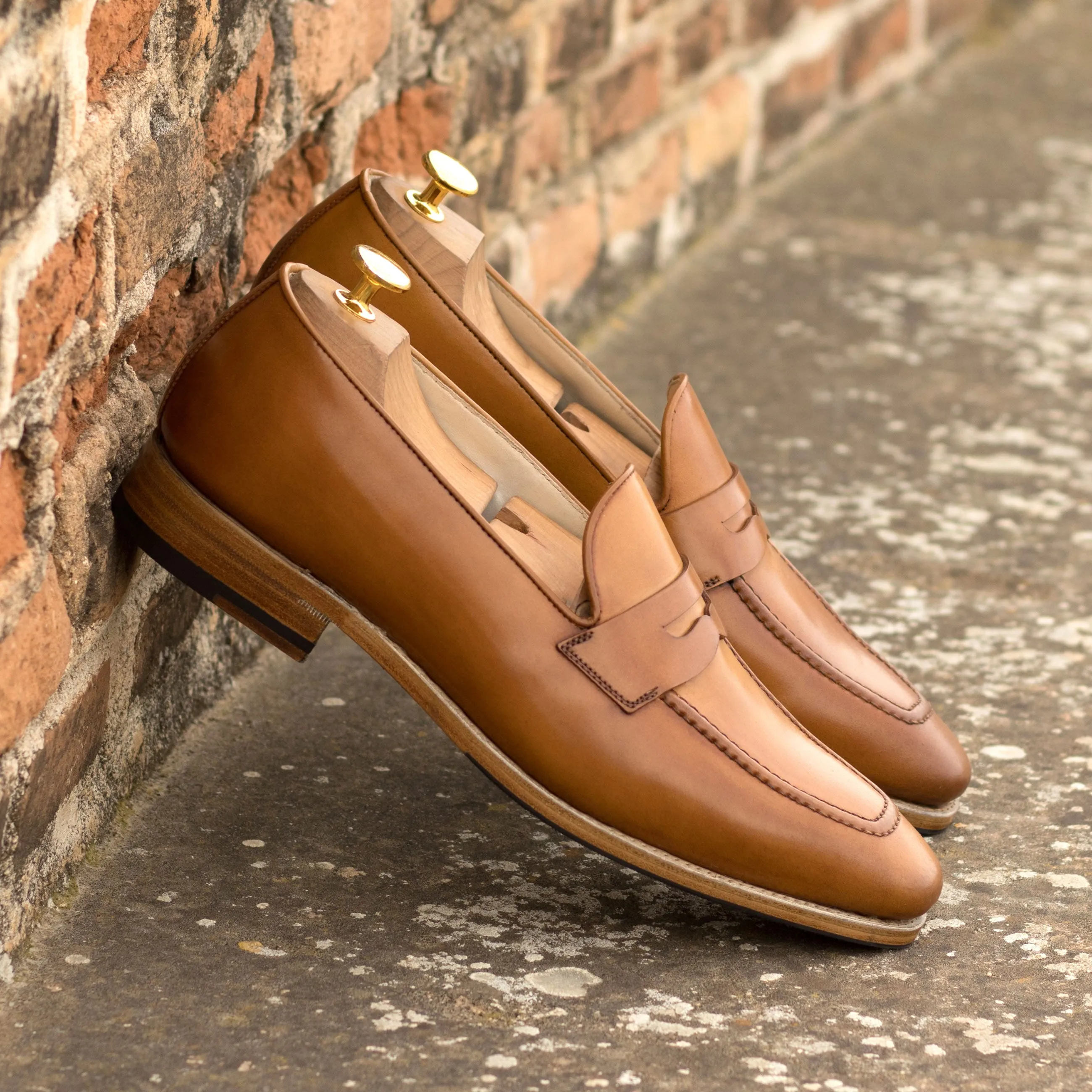 Cognac Shell Cordovan Loafer