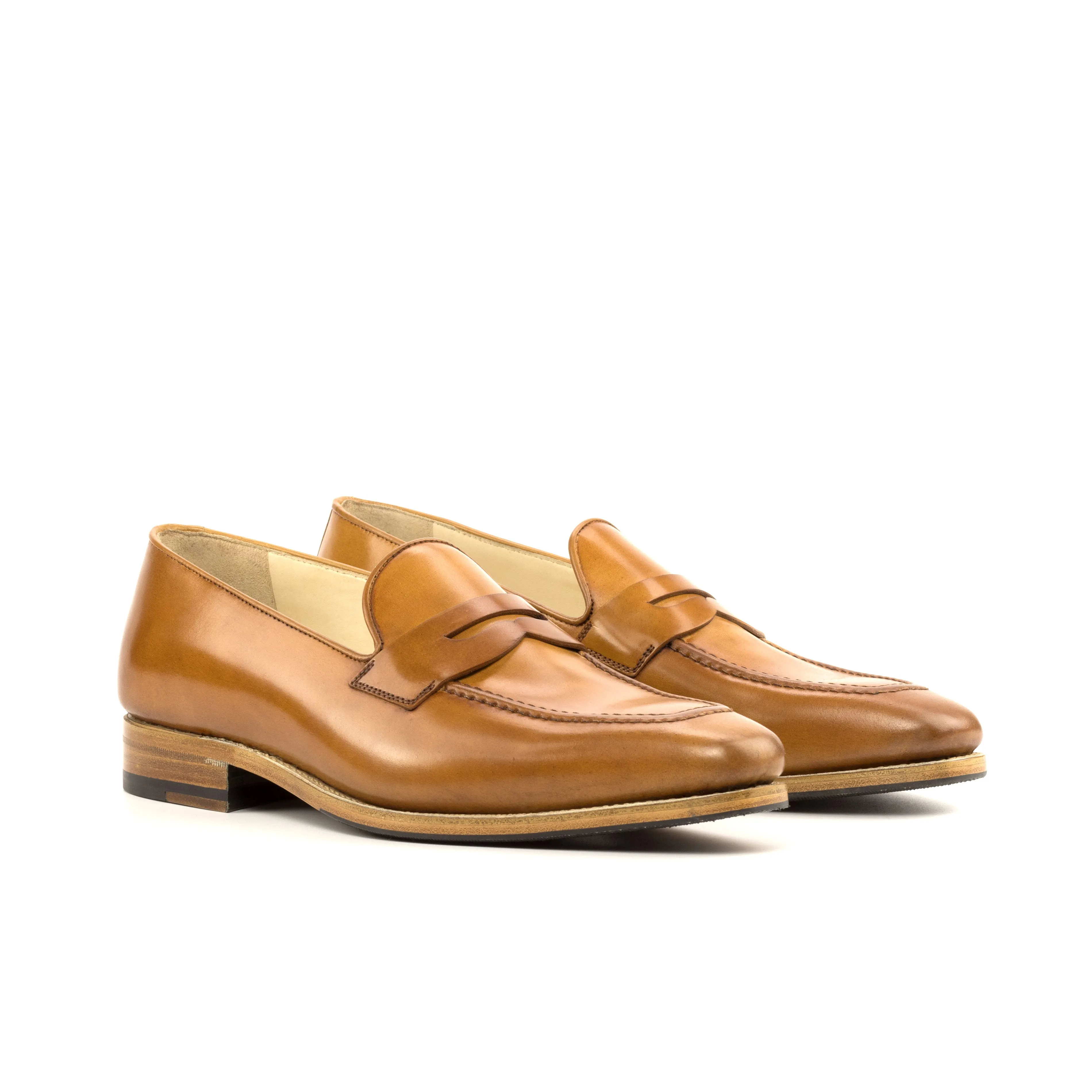 Cognac Shell Cordovan Loafer