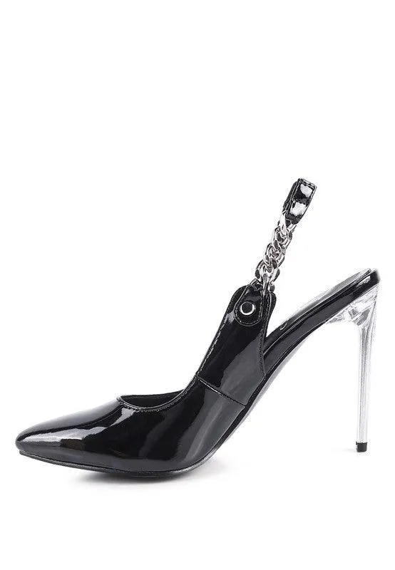 Coveted High Heeled Sling Back Sandal