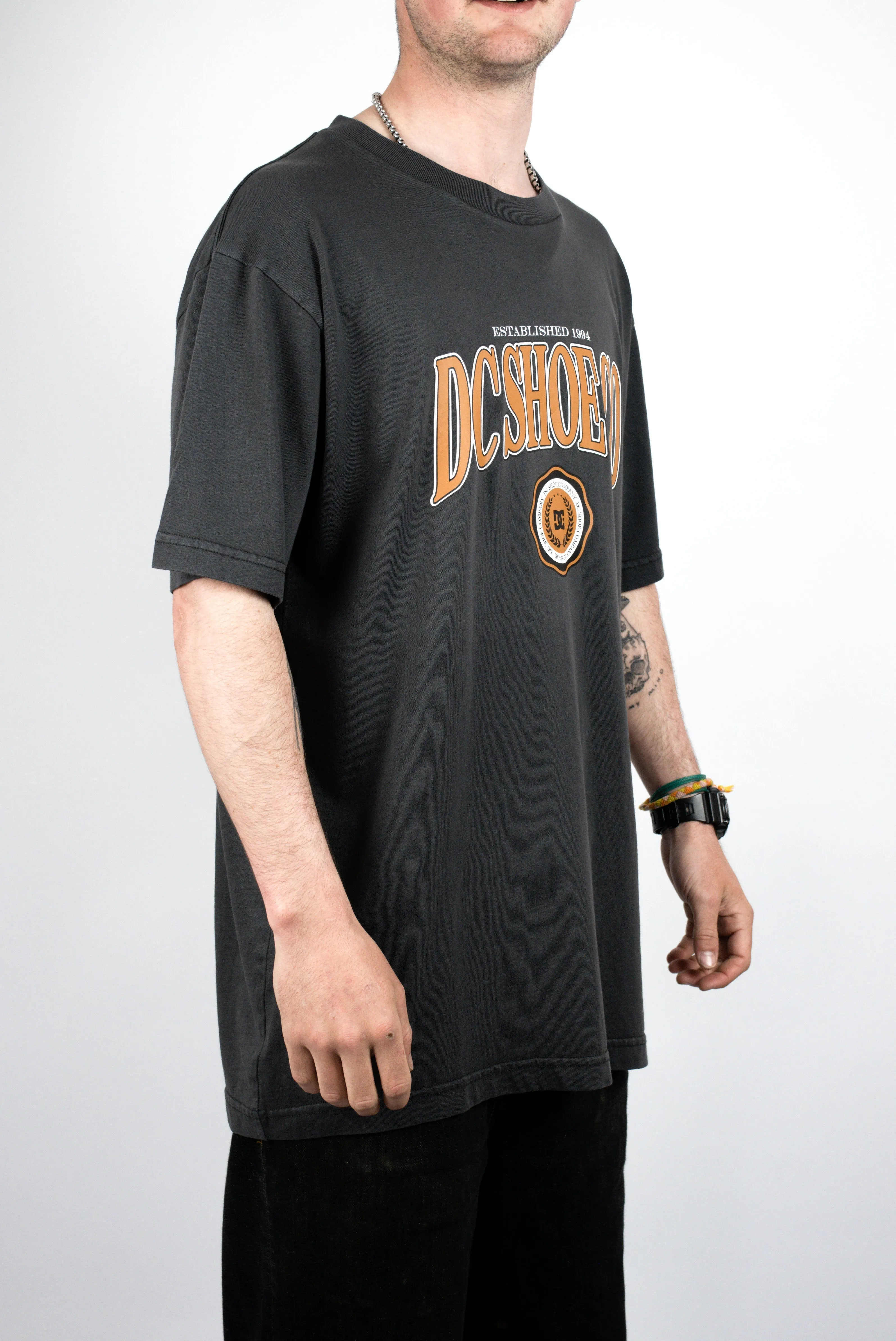 Dc Shoes - Tuition Tee - Washed Black