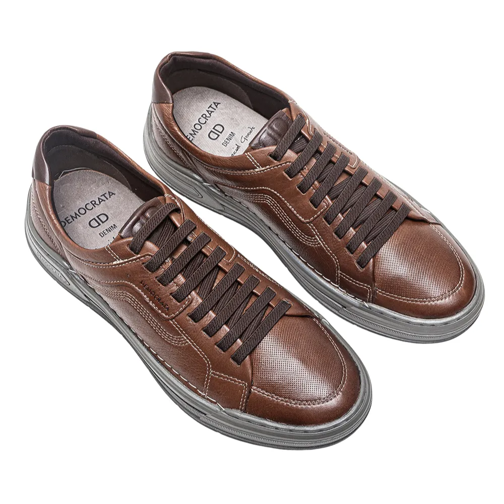 Democrata Volp Cognac/Tobacco Leather Slip-On (Men's)