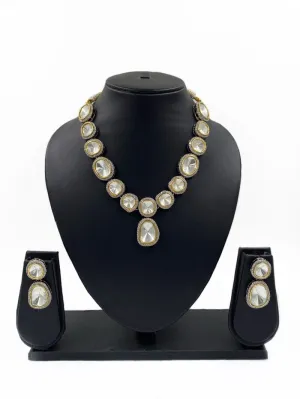 Designer Victorian Polki Kundan Necklace For Weddings By Gehna Shop