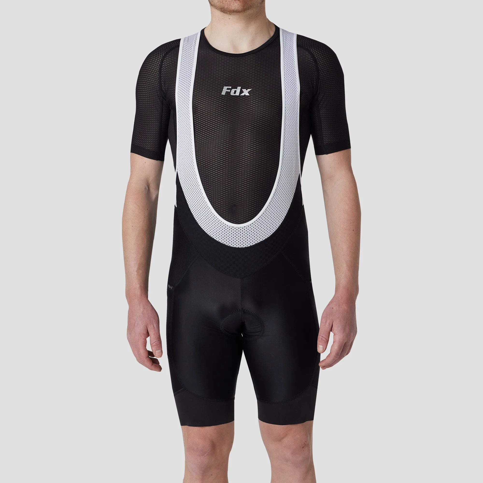 Fdx Essential Black Men's & Boy's Summer Cycling Cargo Bib Shorts