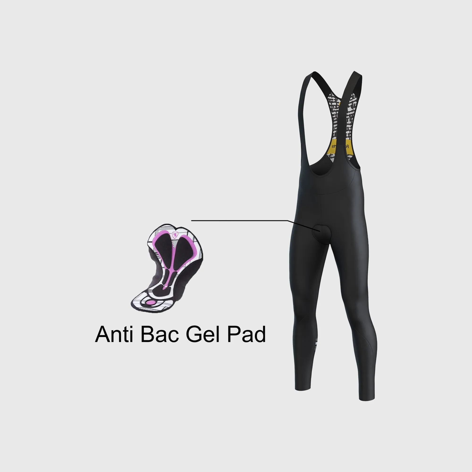 Fdx Limited Edition Women's & Girl's Black Thermal Roubaix Padded Cycling Bib Tights