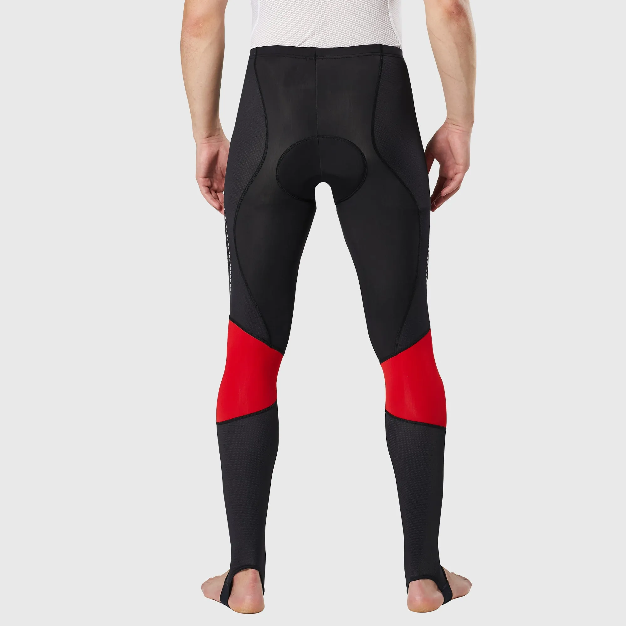 Fdx Thermodream Men's & Boy's Red Thermal Padded Cycling Tights