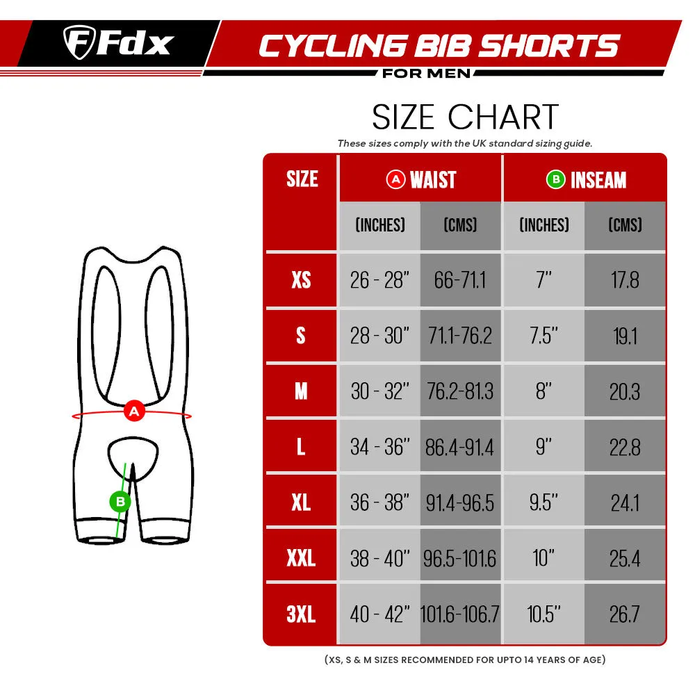 Fdx Velocity Blue Men's & Boy's Summer Cycling Bib Shorts