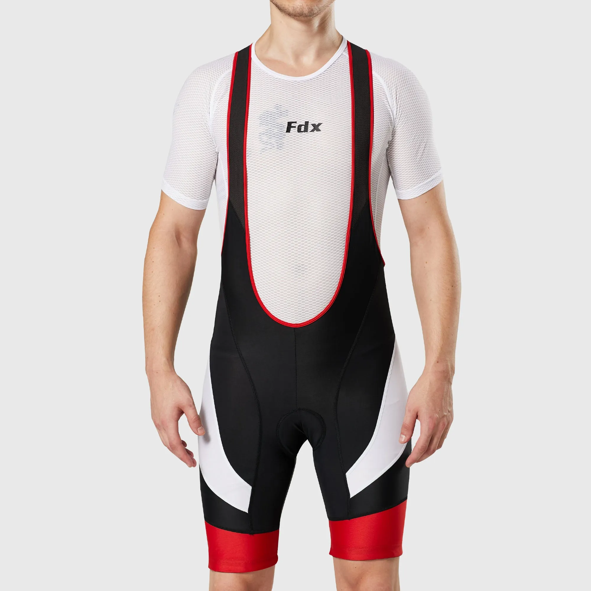 Fdx Windsor Red Men's & Boy's Padded Summer Cycling Bib Shorts