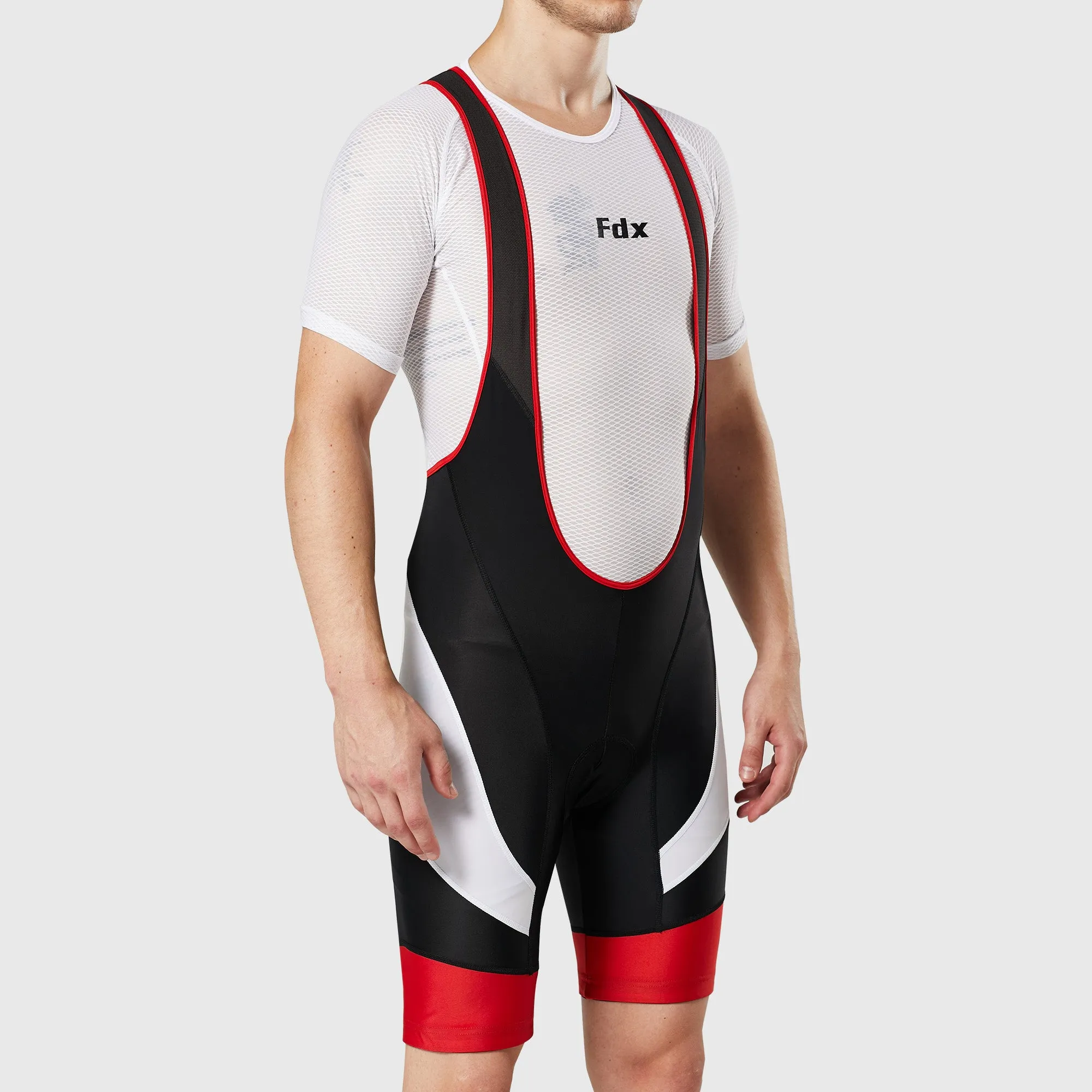 Fdx Windsor Red Men's & Boy's Padded Summer Cycling Bib Shorts