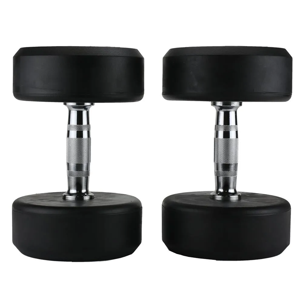 Hit Fitness Round Rubber Dumbbells | 30kg