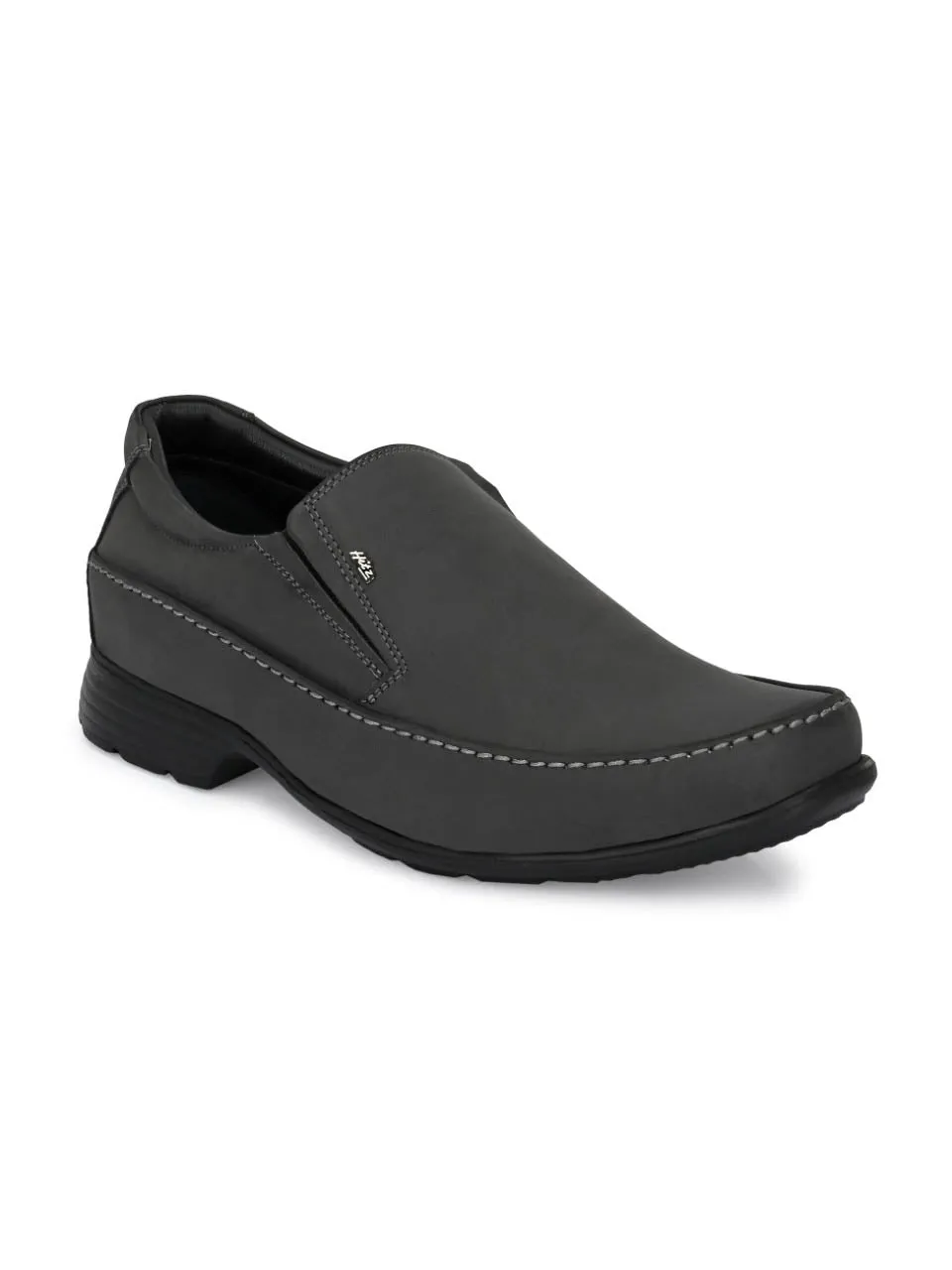 Hitz Men's Black Synthetic Slip-On Comfort Casual Shoes