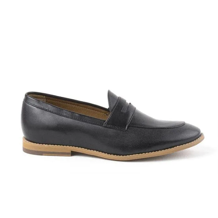 'Irene' Women's Vegan Loafers By Ahimsa - black