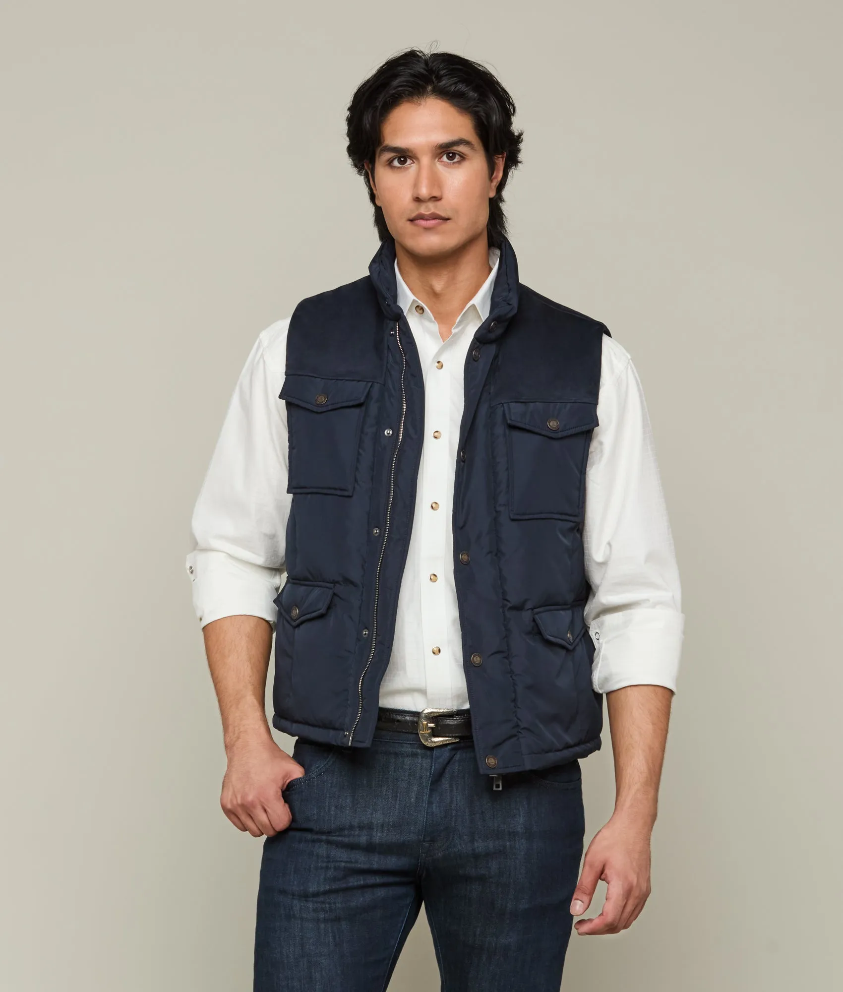 John Puffer Vest :: Navy