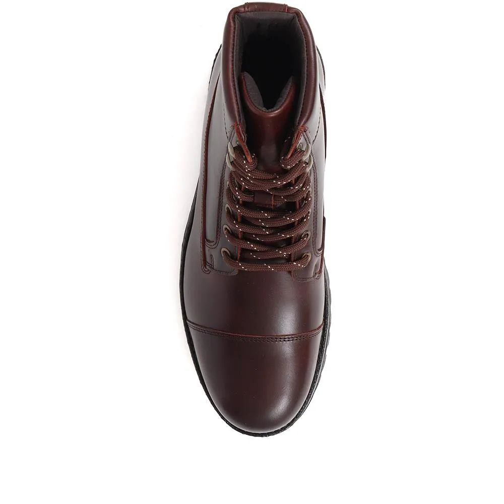 Leather Lace-Up Boots - DAEL / 324 501