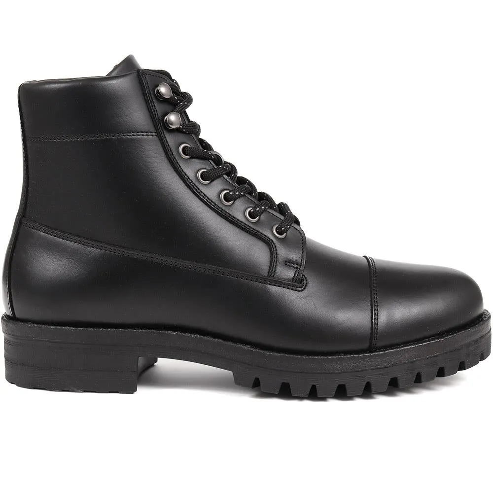 Leather Lace-Up Boots - DAEL / 324 501