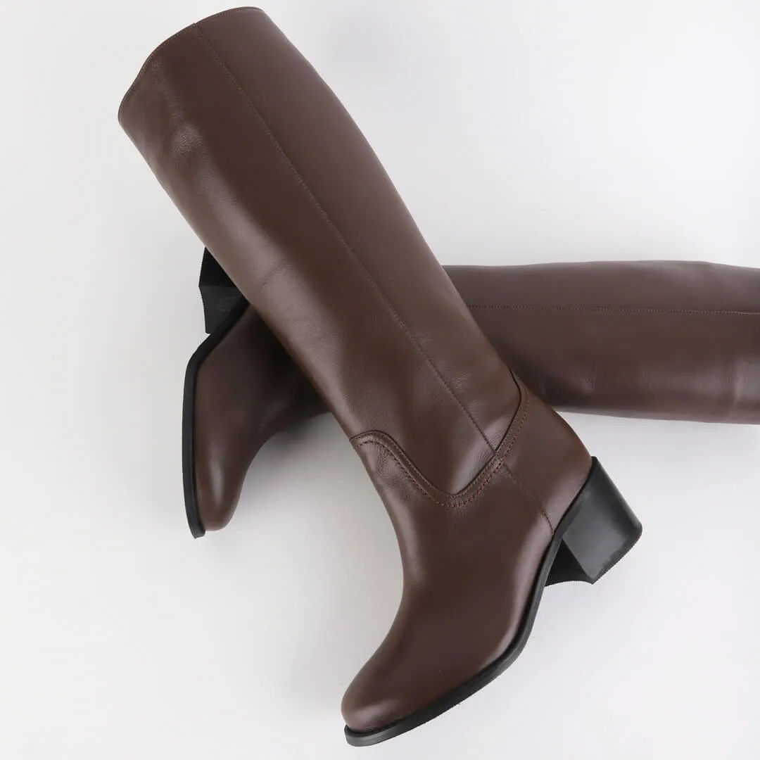 MAEVE - leather knee boot