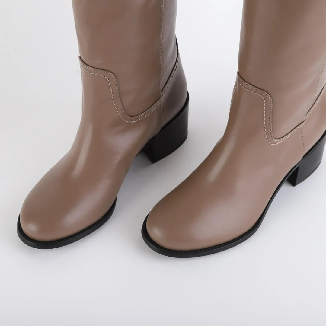 MAEVE - leather knee boot