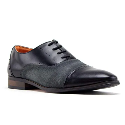 Men's C-471 Baker Derby Cap Toe Lace Up Combined Dress Shoes