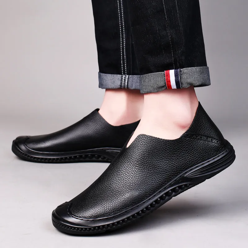 Men's Loafer Shoes Casual Walking Slip On Loafers Leather Shoes | 2219