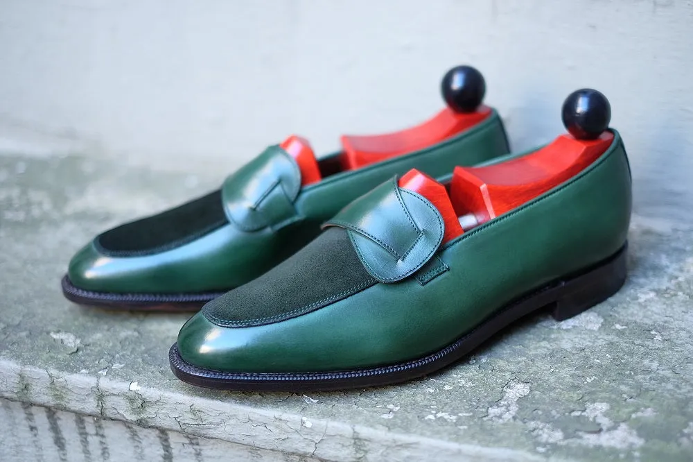 Meridian - MTO - Forest Green Calf / Forest Green Suede - TMG Last - Single Leather Sole