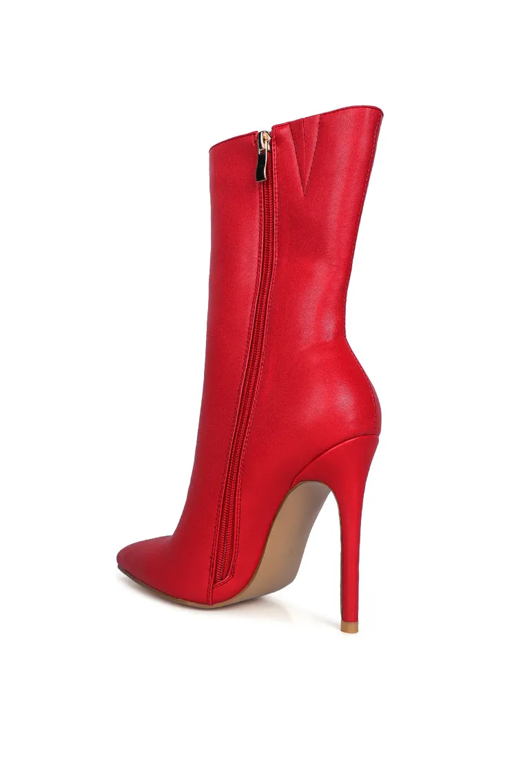 Micah Pointed Toe Stiletto High Ankle Boots