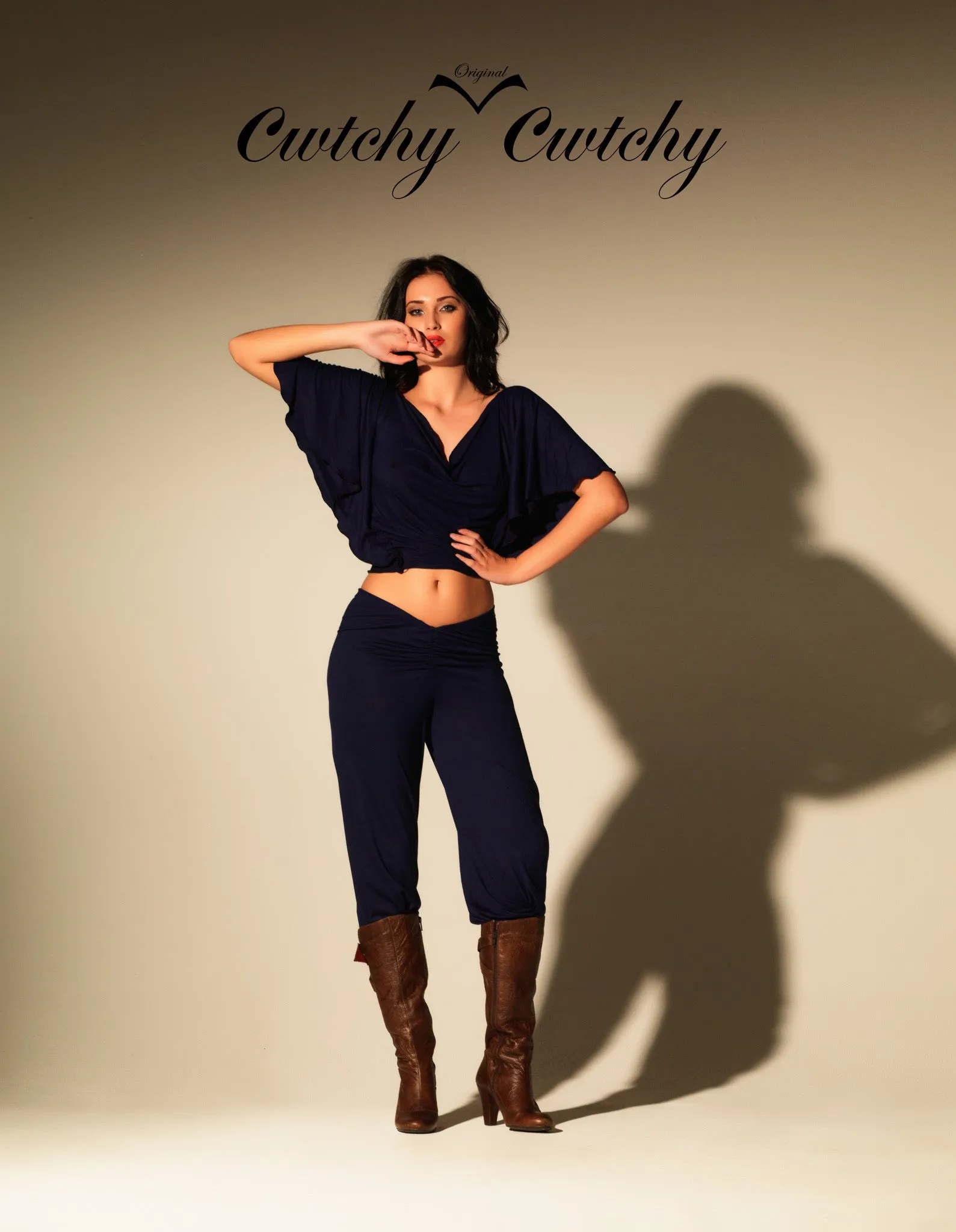 Navy slouching Veggings™