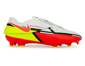 Nike Men's Phantom GT2 Academy Flyease FG/MG White/Crimson