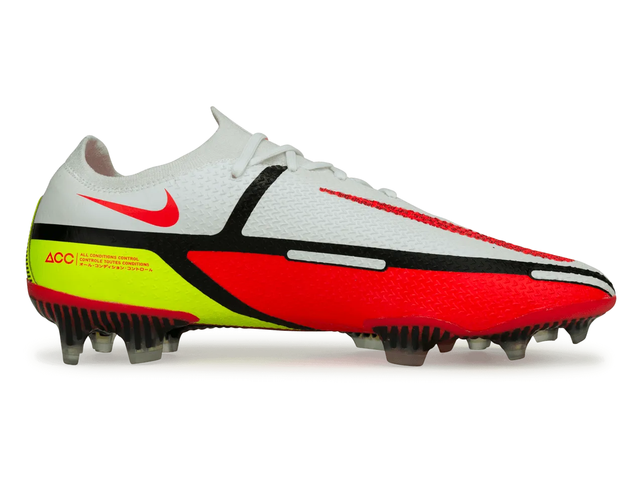 Nike Men's Phantom GT2 Elite FG White/Bright Crimson