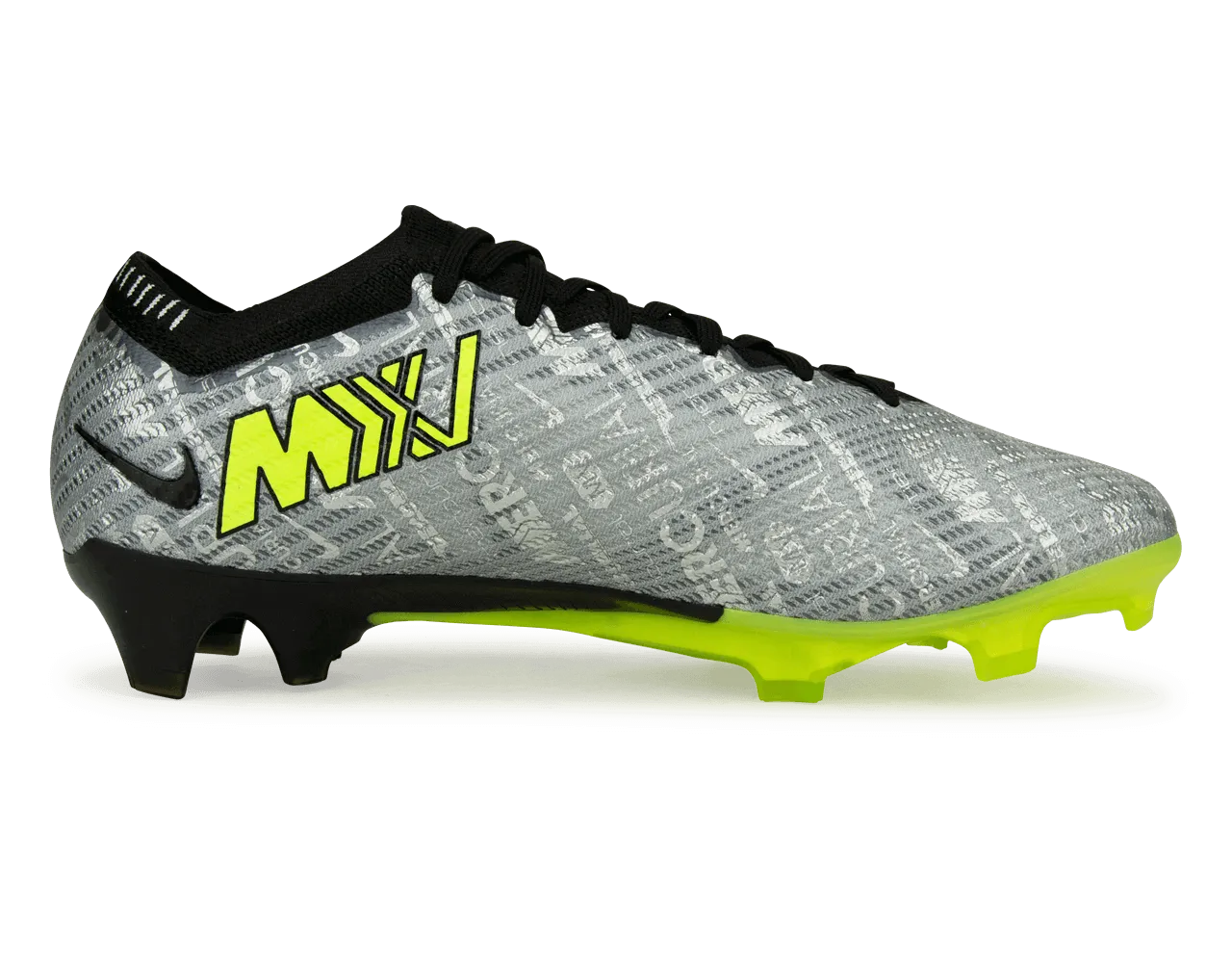 Nike Men's Zoom Mercurial Vapor 15 Elite XXV FG Silver/Volt