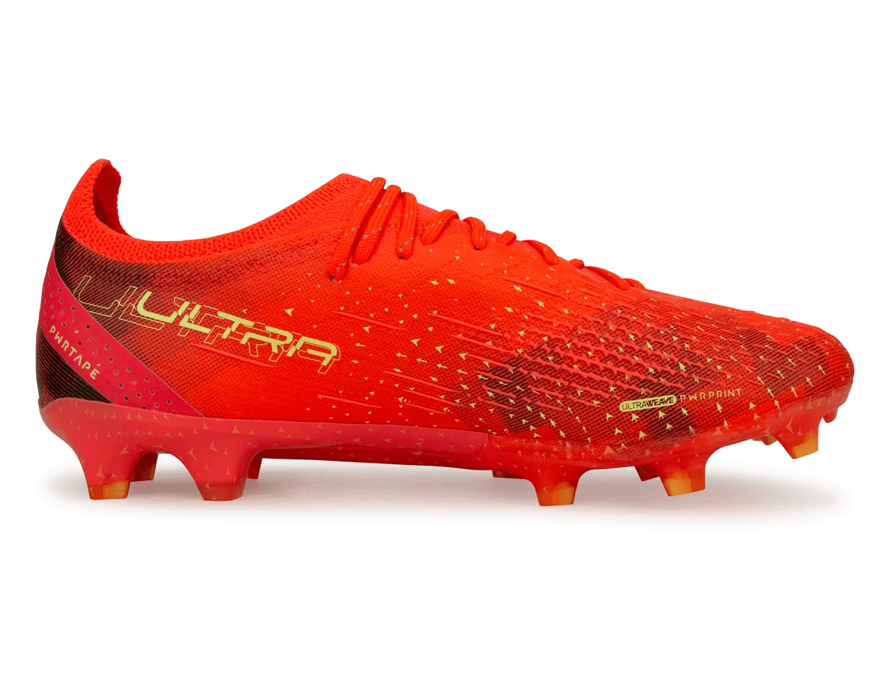 PUMA Men's Ultra Ultimate FG/AG Coral/Black