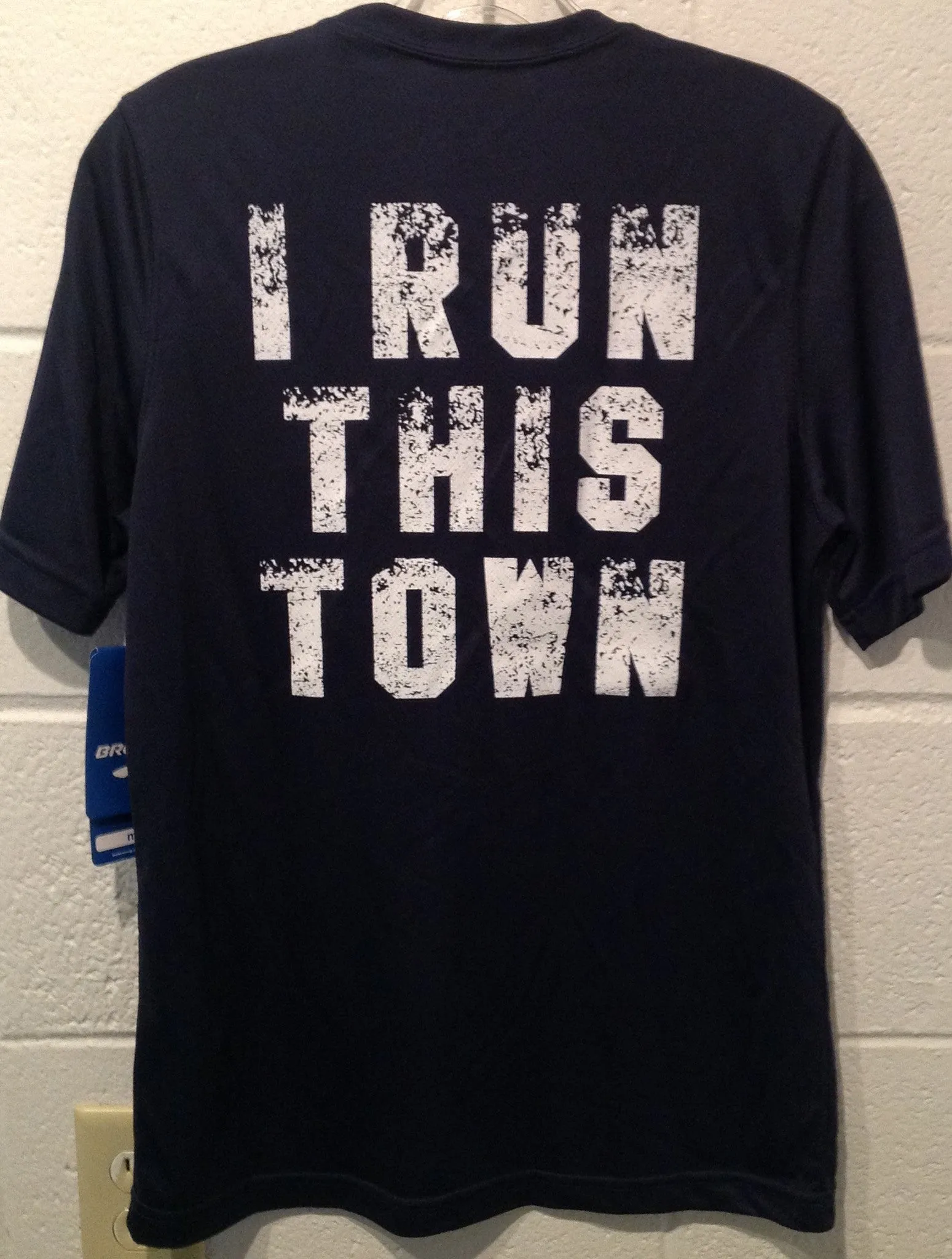 RBRC Short Sleeve Men's I Run This Town Blue