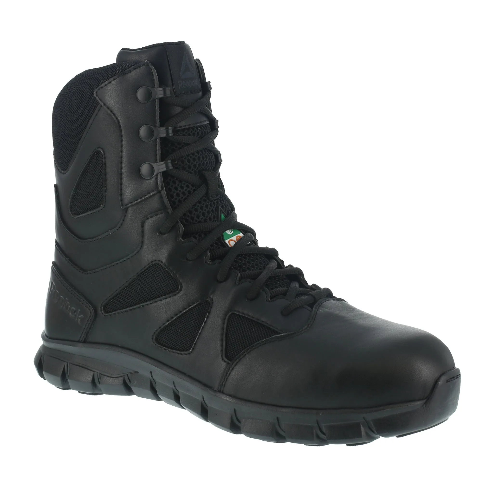 Reebok Sublite Cushion Tactical SZ Men's 8" Composite Toe Safety Boot - Black IB8800